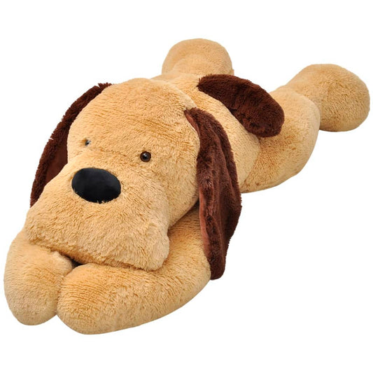 Hund Kuscheltier Plüsch Braun 80 cm