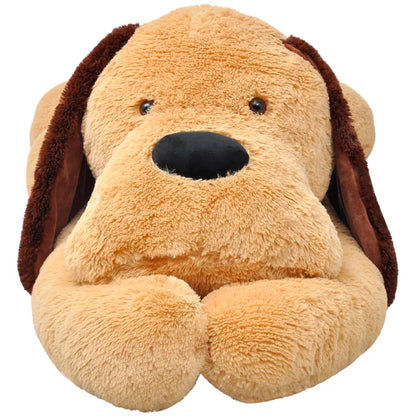 Hund Kuscheltier Plüsch Braun 80 cm