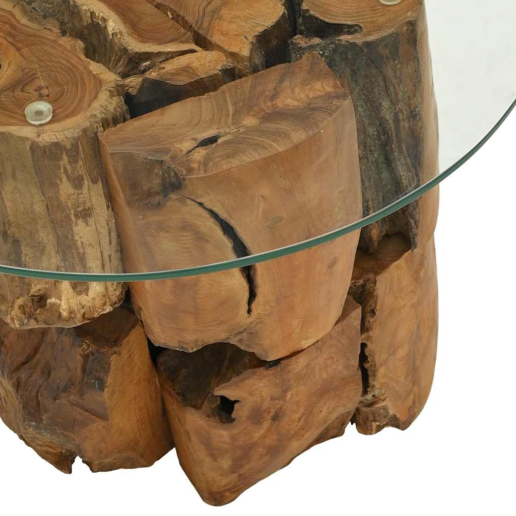 Couchtisch Massivholz Teak Treibholz 60 cm