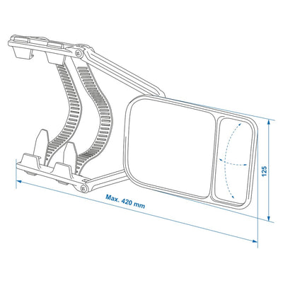 ProPlus Caravanspiegel DUO