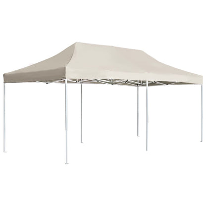 Profi-Partyzelt Faltbar Aluminium 6x3 m Creme