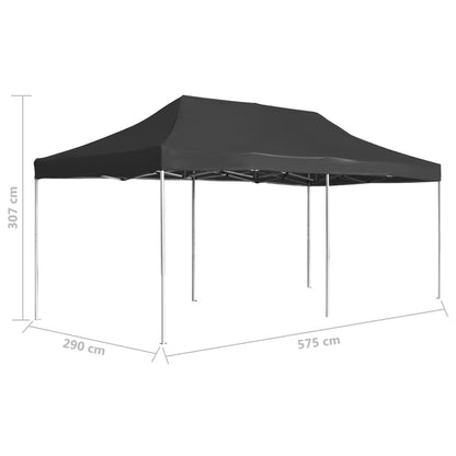 Profi-Partyzelt Faltbar Aluminium 6x3 m Anthrazit