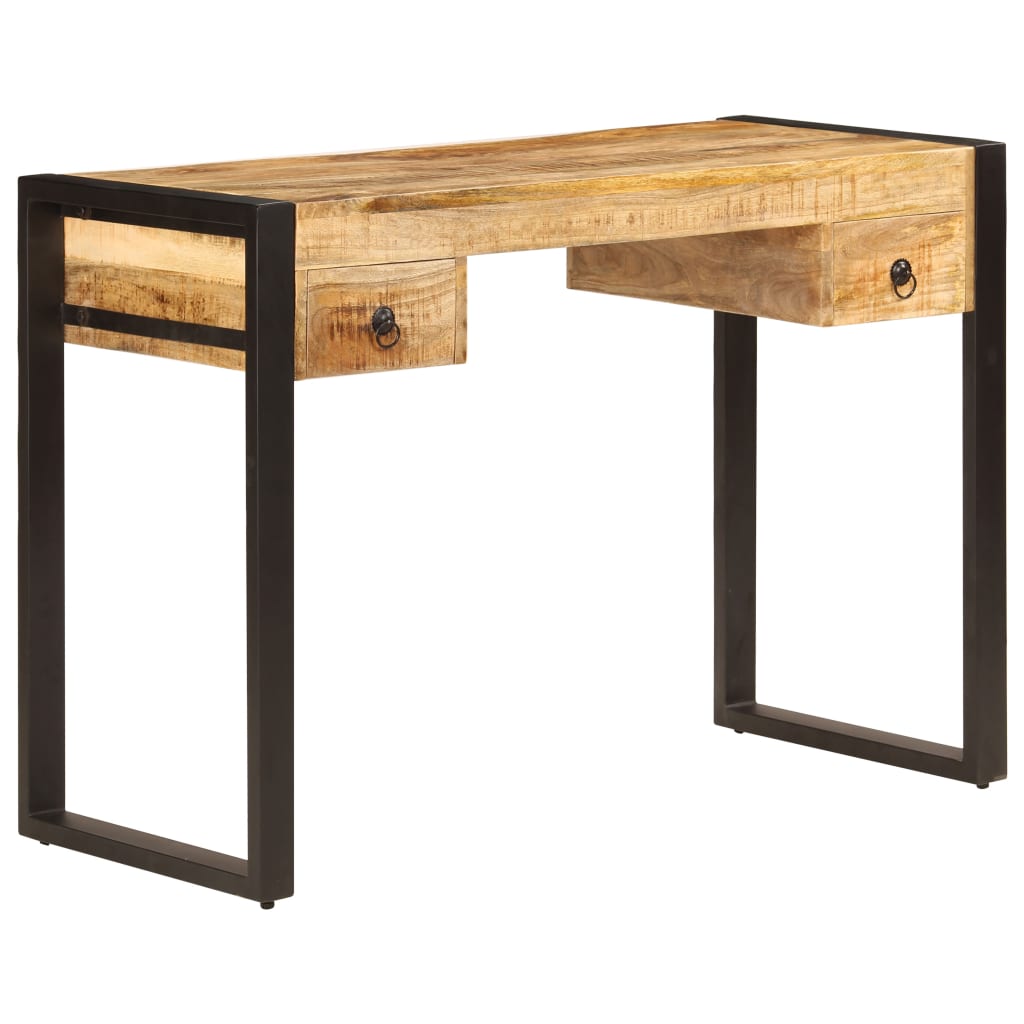 Schreibtisch mit 2 Schubladen 110 x 50 x 77 cm Mangoholz Massiv