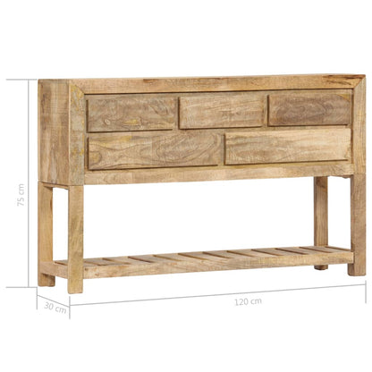 Sideboard 120x30x75 cm Massivholz Mango