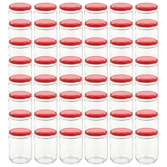 Marmeladengläser mit Rotem Deckel 48 Stk. 230 ml