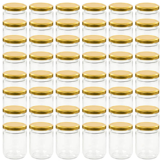 Marmeladengläser mit Goldenem Deckel 48 Stk. 230 ml