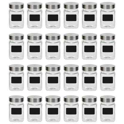 Vorratsgläser mit Aufkleber 24 Stk. 300 ml