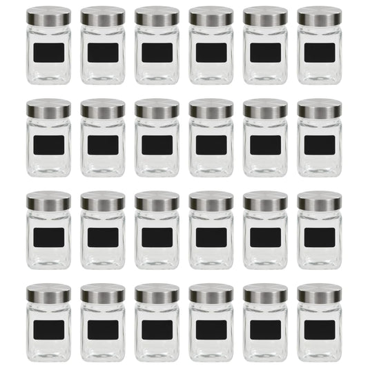 Vorratsgläser mit Aufkleber 24 Stk. 300 ml