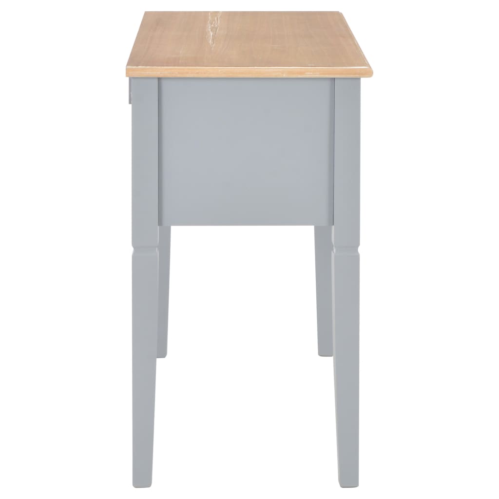 Schreibtisch Grau 109,5 x 45 x 77,5 cm Holz