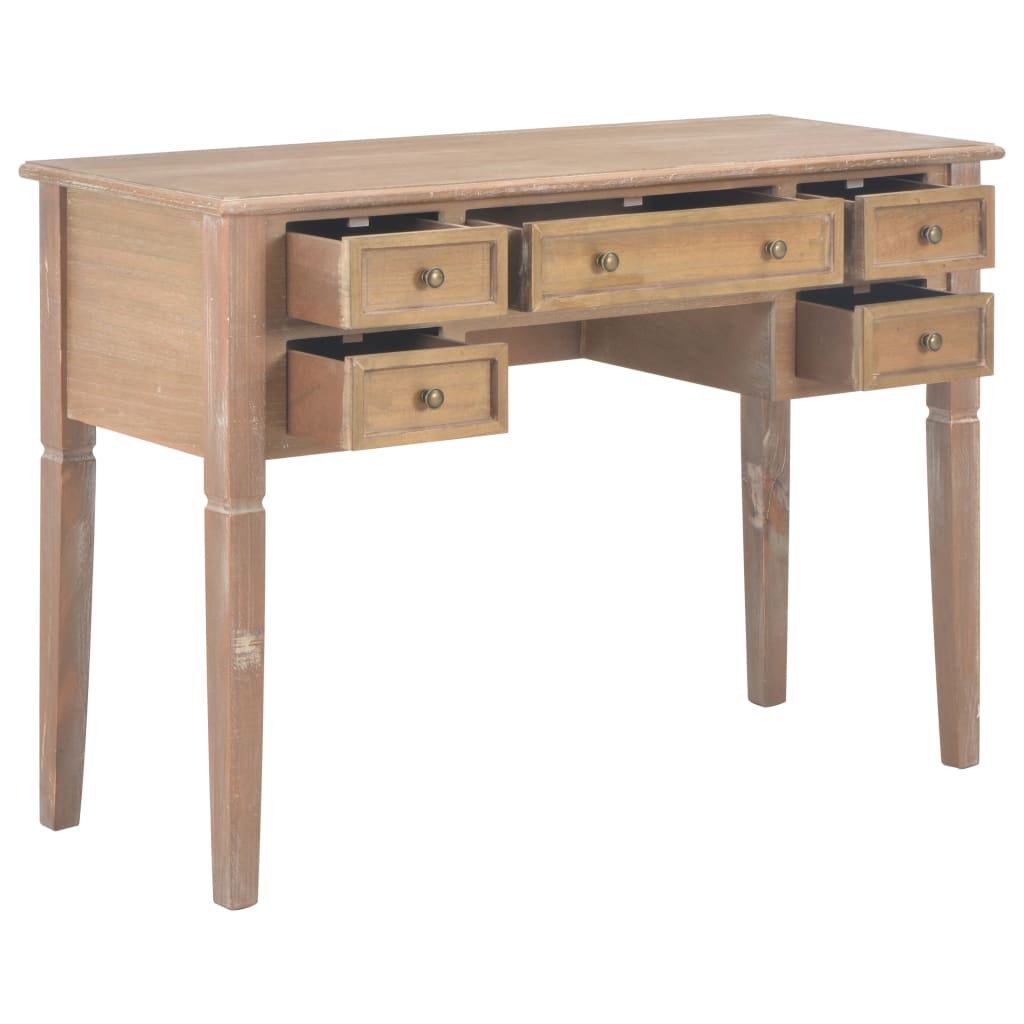 Schreibtisch Braun 109,5 x 45 x 77,5 cm Holz