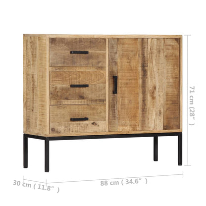 Sideboard 88x30x71 cm Massivholz Mango