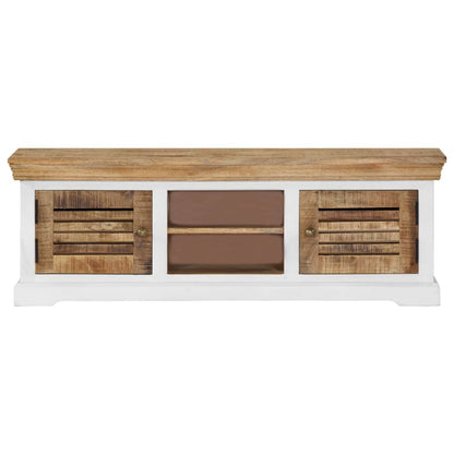 TV-Schrank 118x30x40 cm Massivholz Mango