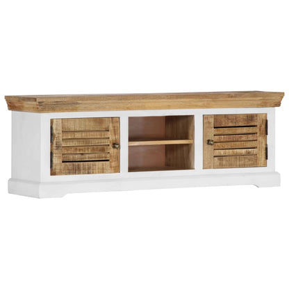 TV-Schrank 118x30x40 cm Massivholz Mango