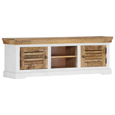 TV-Schrank 118x30x40 cm Massivholz Mango