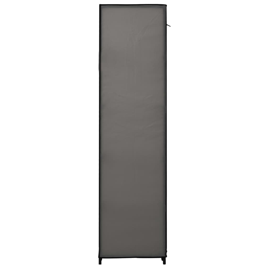 Faltschrank Grau 110x45x175 cm Stoff