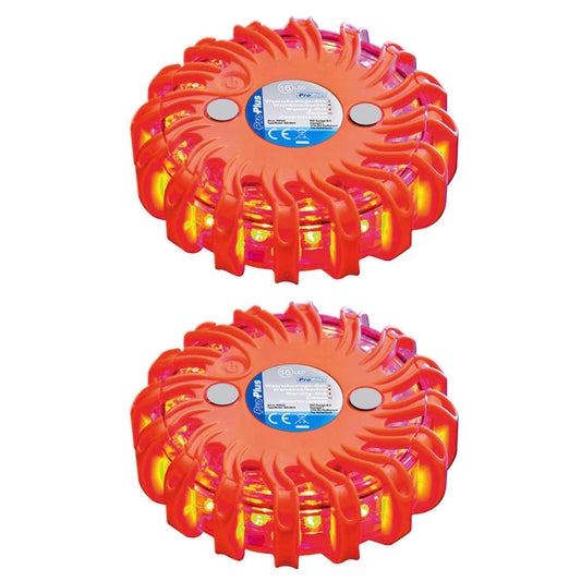 ProPlus Warnblinkleuchten mit 16 LEDs 2 Stk. Orange