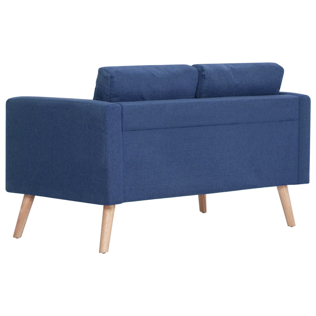 2-Sitzer-Sofa Stoff Blau