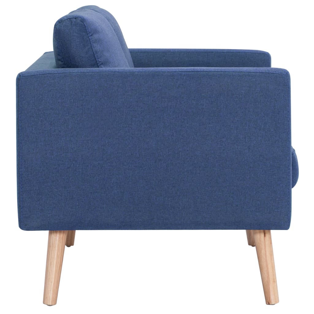 2-Sitzer-Sofa Stoff Blau