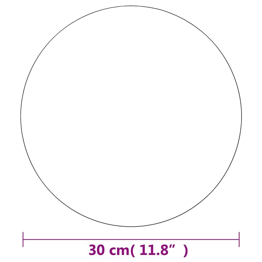 Rahmenloser Spiegel Rund 30 cm Glas