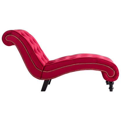 Chaiselongue Rot Samt