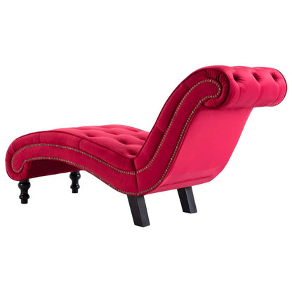 Chaiselongue Rot Samt