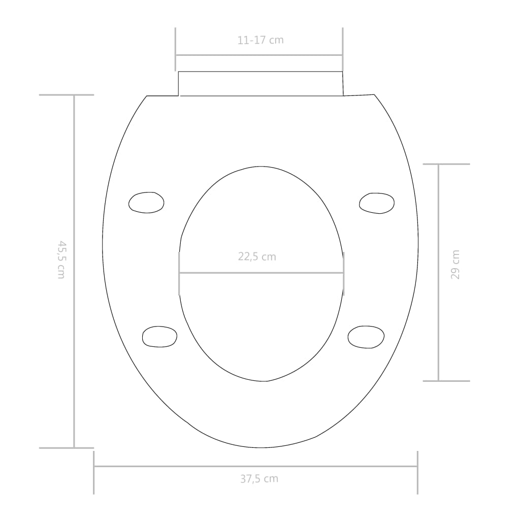 Toilettensitz mit Absenkautomatik und Quick-Release-Design Weiß