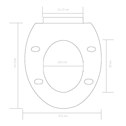 Toilettensitz mit Absenkautomatik und Quick-Release-Design Weiß