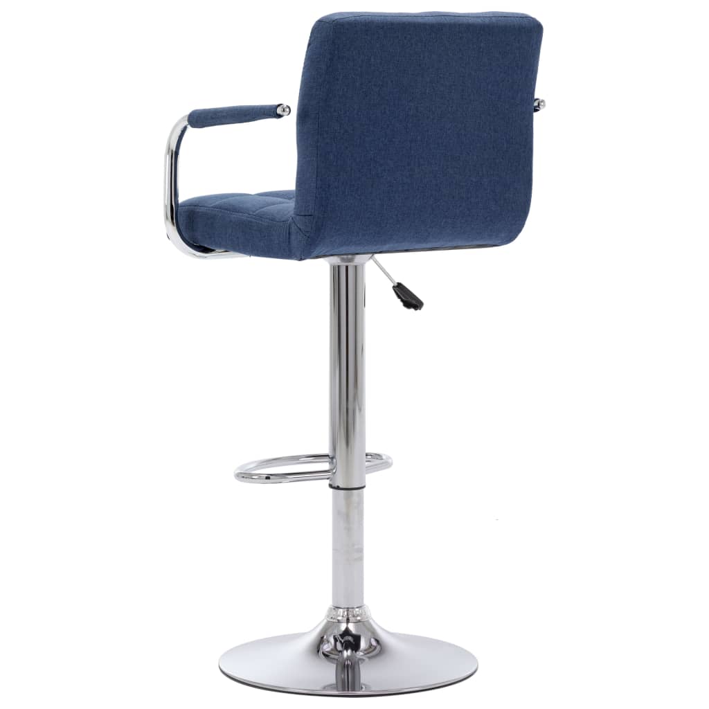 Barhocker Blau Stoff