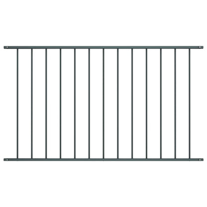 Zaunfeld Pulverbeschichteter Stahl 1,7 x 1,25 m Anthrazit