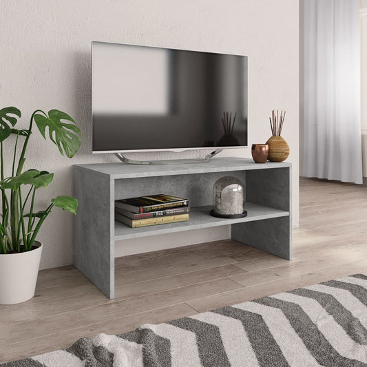 TV-Schrank Betongrau 80x40x40 cm Holzwerkstoff