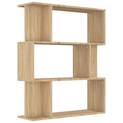 Bücherregal/Raumteiler Sonoma-Eiche 80x24x96 cm Holzwerkstoff