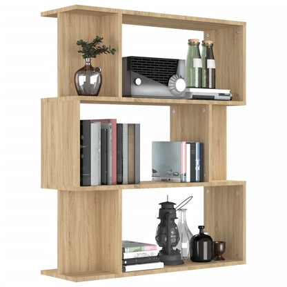 Bücherregal/Raumteiler Sonoma-Eiche 80x24x96 cm Holzwerkstoff