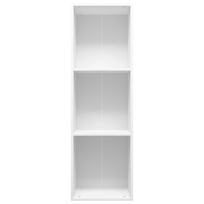 Bücherregal/TV-Schrank Weiß 36x30x114 cm Holzwerkstoff