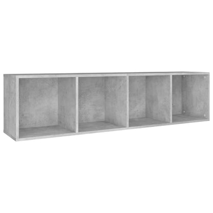 Bücherregal/TV-Schrank Betongrau 36x30x143 cm Holzwerkstoff