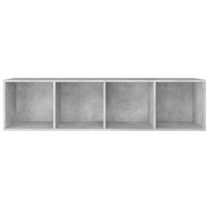 Bücherregal/TV-Schrank Betongrau 36x30x143 cm Holzwerkstoff