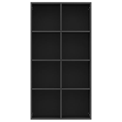 Bücherregal/Sideboard Schwarz 66×30×130 cm Holzwerkstoff