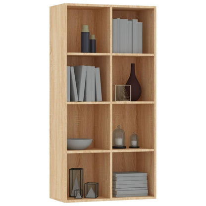 Bücherregal/Sideboard Sonoma-Eiche 66×30×130 cm Holzwerkstoff