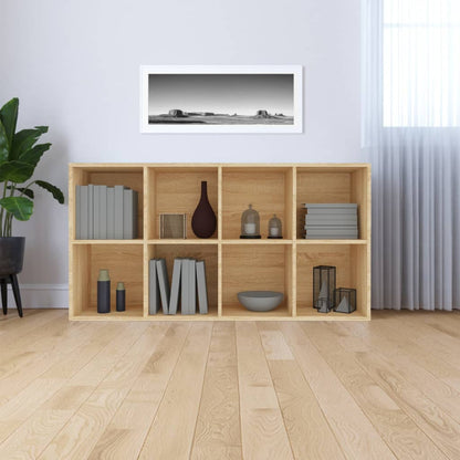 Bücherregal/Sideboard Sonoma-Eiche 66×30×130 cm Holzwerkstoff