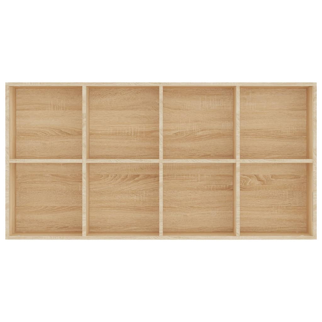 Bücherregal/Sideboard Sonoma-Eiche 66×30×130 cm Holzwerkstoff