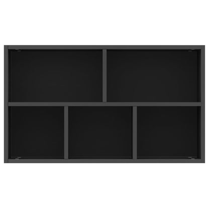 Bücherregal/Sideboard Schwarz 50x25x80 cm Holzwerkstoff