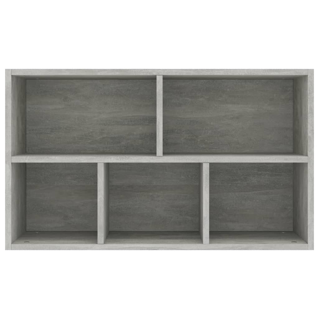 Bücherregal/Sideboard Betongrau 50x25x80 cm Holzwerkstoff