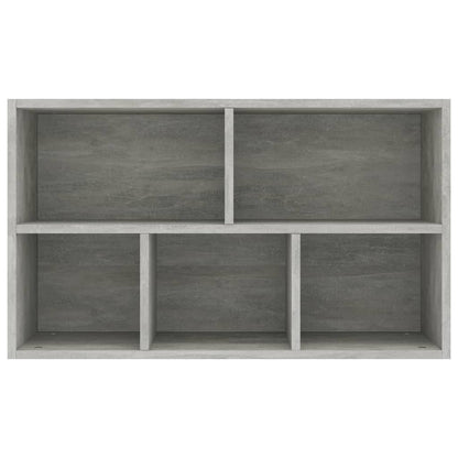 Bücherregal/Sideboard Betongrau 50x25x80 cm Holzwerkstoff