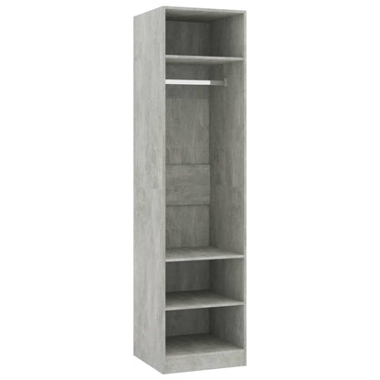 Kleiderschrank Betongrau 50x50x200 cm Holzwerkstoff