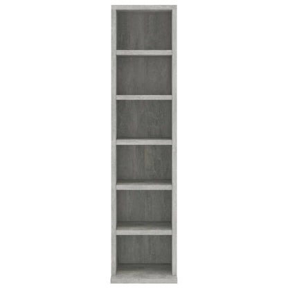 CD-Schrank Betongrau 21x20x88 cm Holzwerkstoff