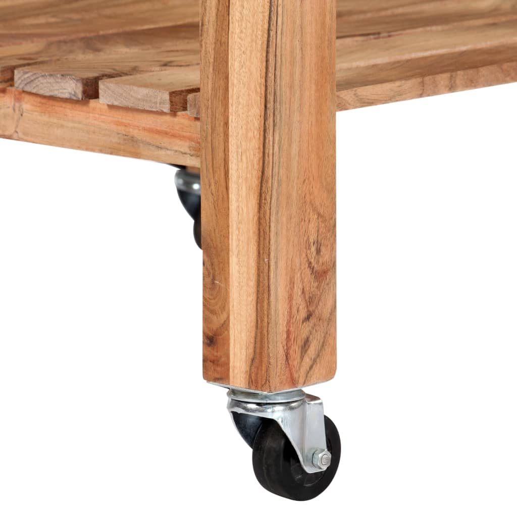 Servierwagen 58x58x89 cm Massivholz Akazie