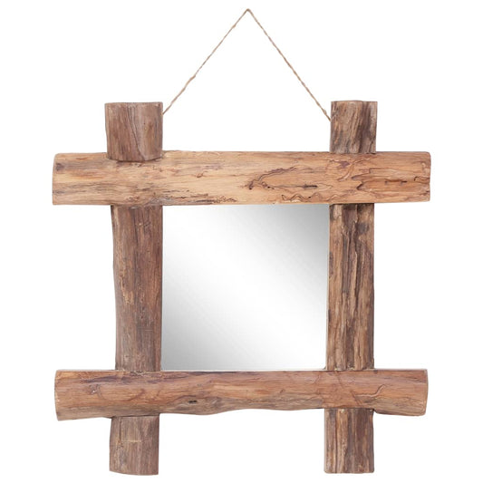 Holzspiegel Natur 50x50 cm Altholz Massiv