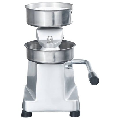 Hamburgerpresse mit 500 Trennpapieren Aluminium 13 cm