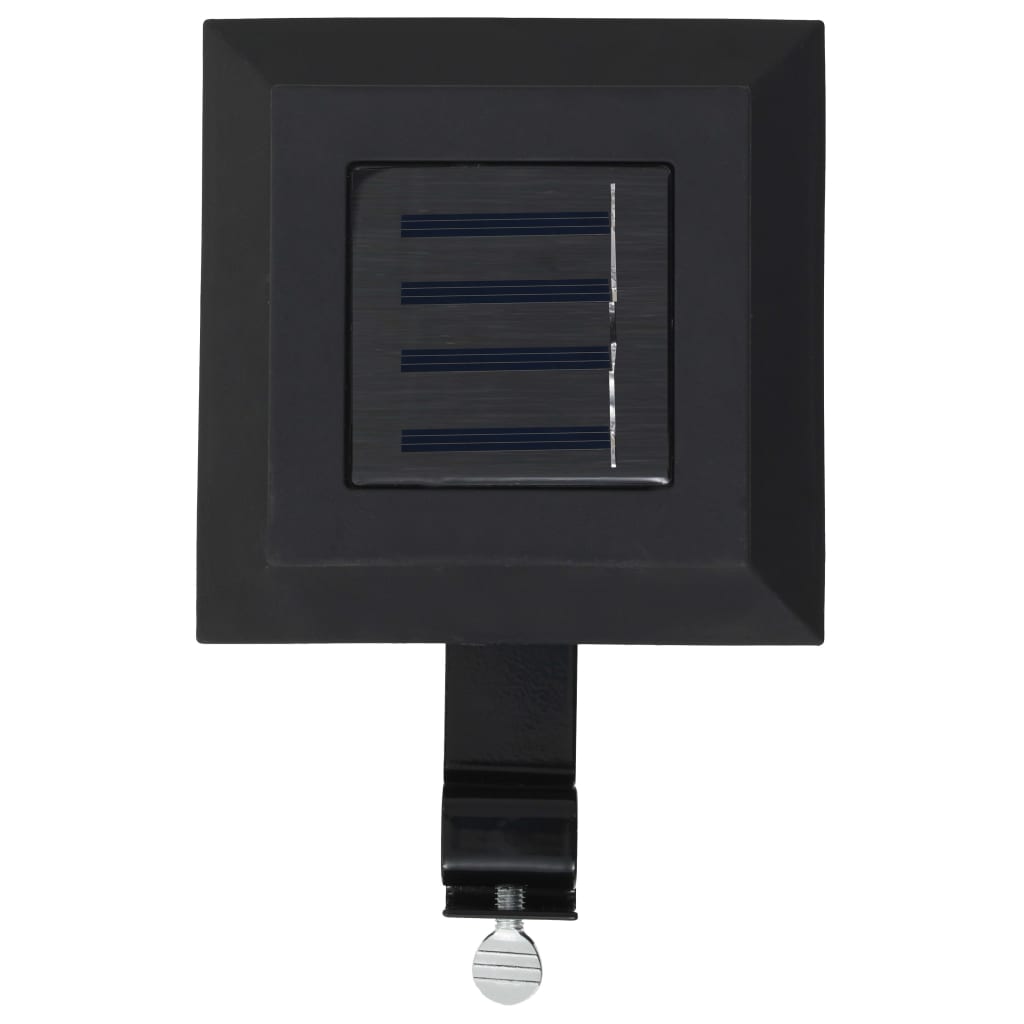 Solar-Außenleuchten 12 Stk. LED Rechteckig 12 cm Schwarz