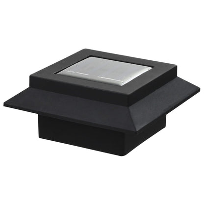 Solar-Außenleuchten 12 Stk. LED Rechteckig 12 cm Schwarz