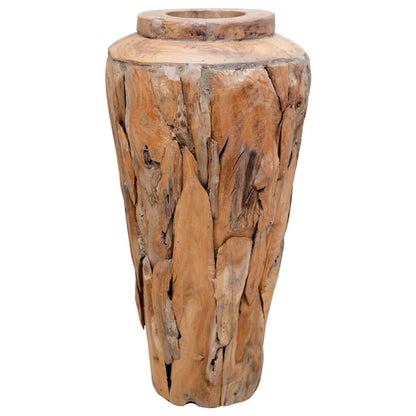 Deko-Vase 40 x 60 cm Massivholz Teak